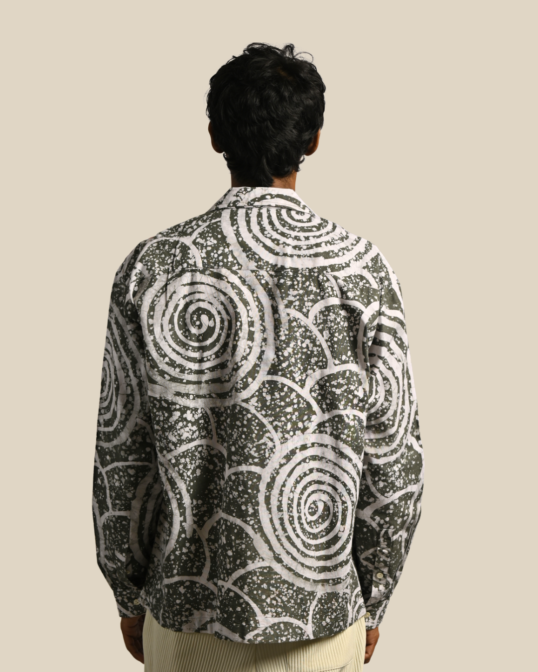 Earth Shirt – African Batik & Linen I