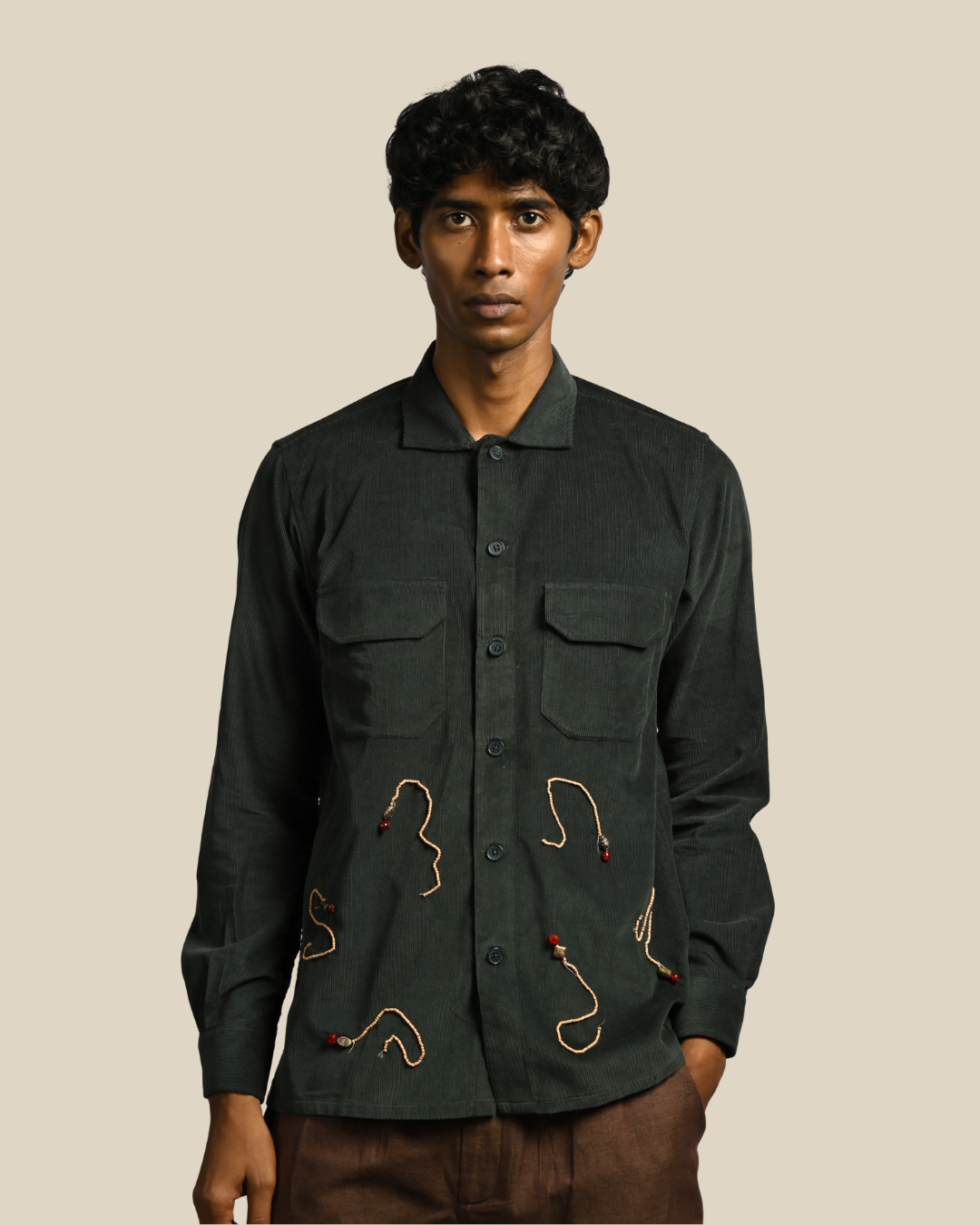 Karma Shirt III – Corduroy Upcycled