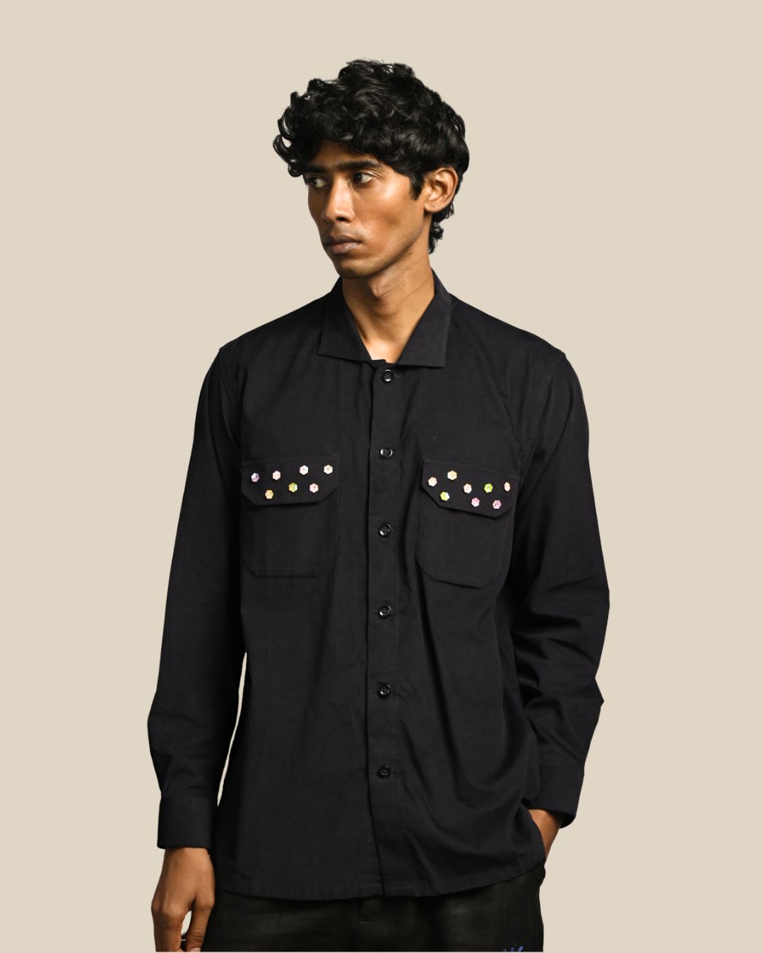 Karma Shirt IV – Corduroy Upcycled