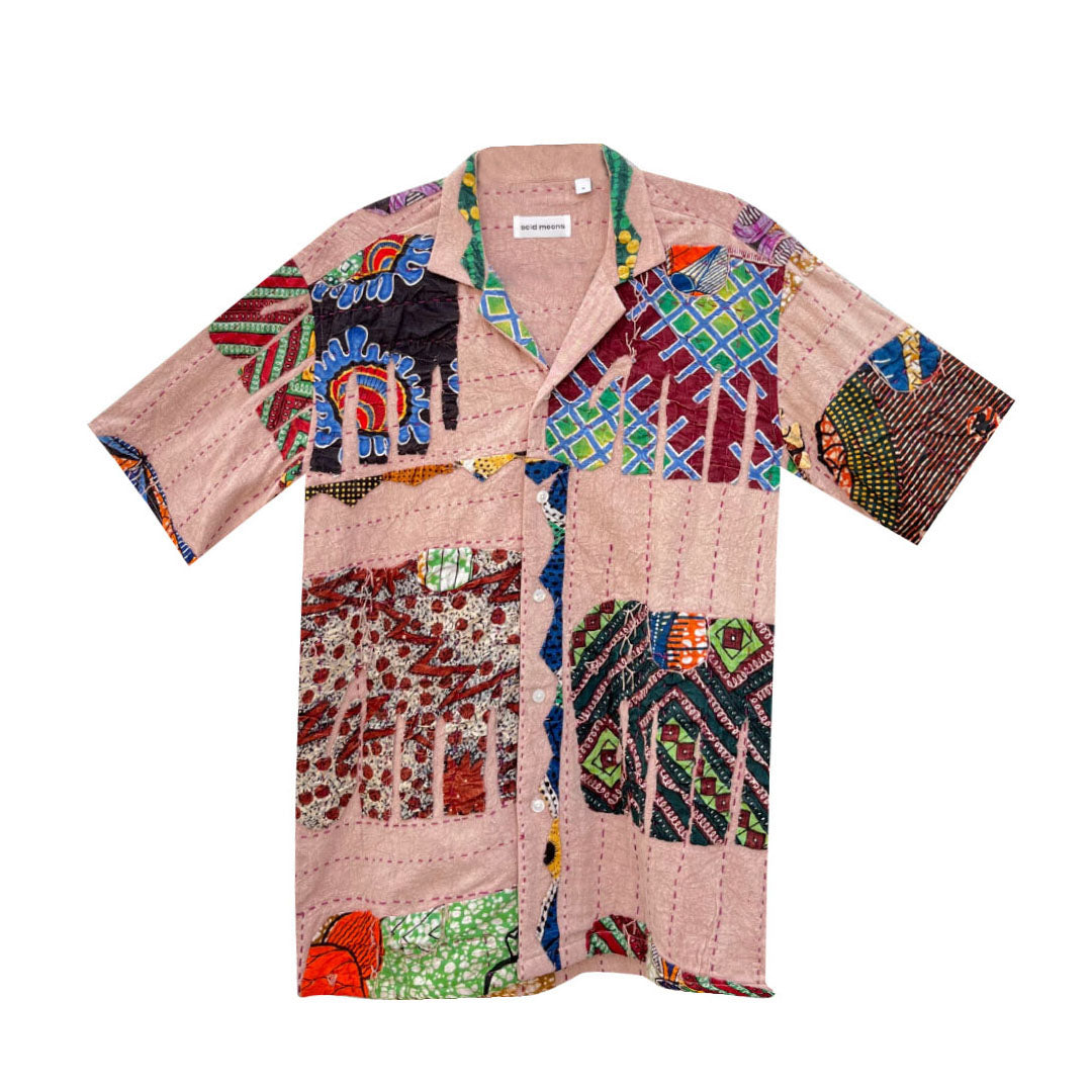 Taj Shirt – Tusker Shirt in 'Kantha Appliqué'