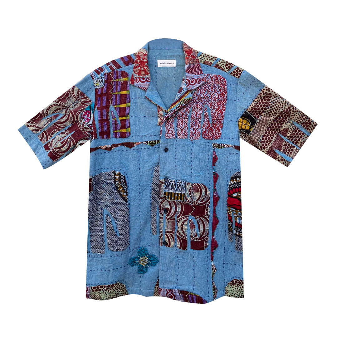 Taj Shirt – Tusker Shirt in 'Kantha Appliqué'