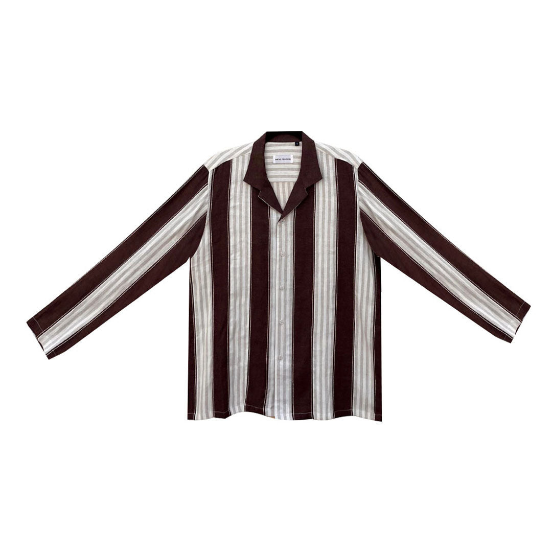 Naag Shirt - Nero Aari Embroidery in 'Linen'