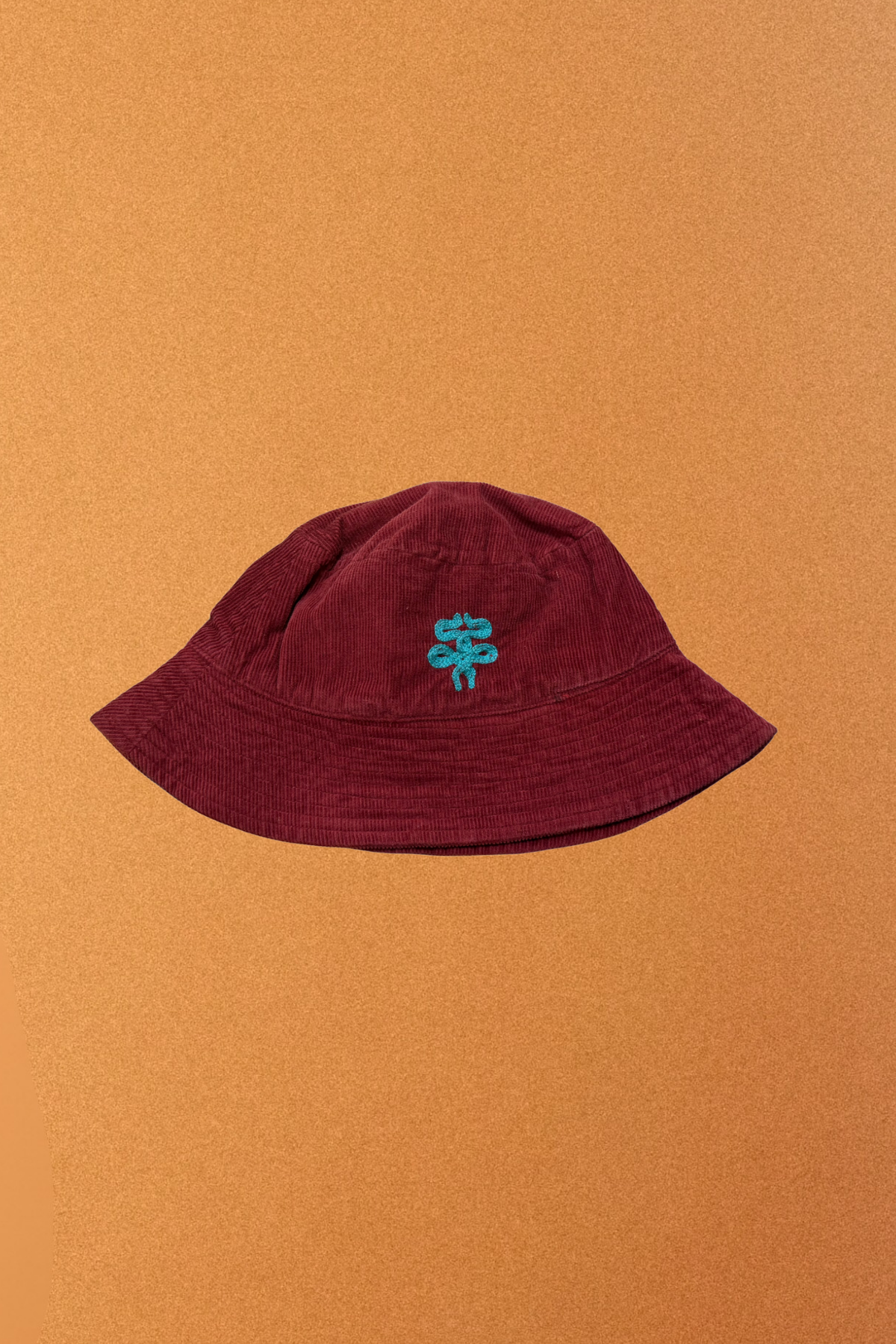 Corduroy Aari Embroidery Bucket Hat