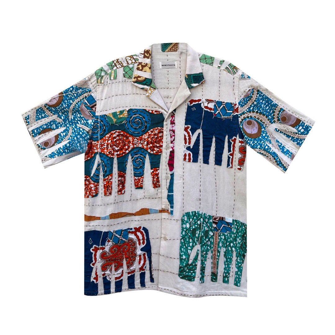 Taj Shirt – Tusker Shirt in 'Kantha Appliqué'