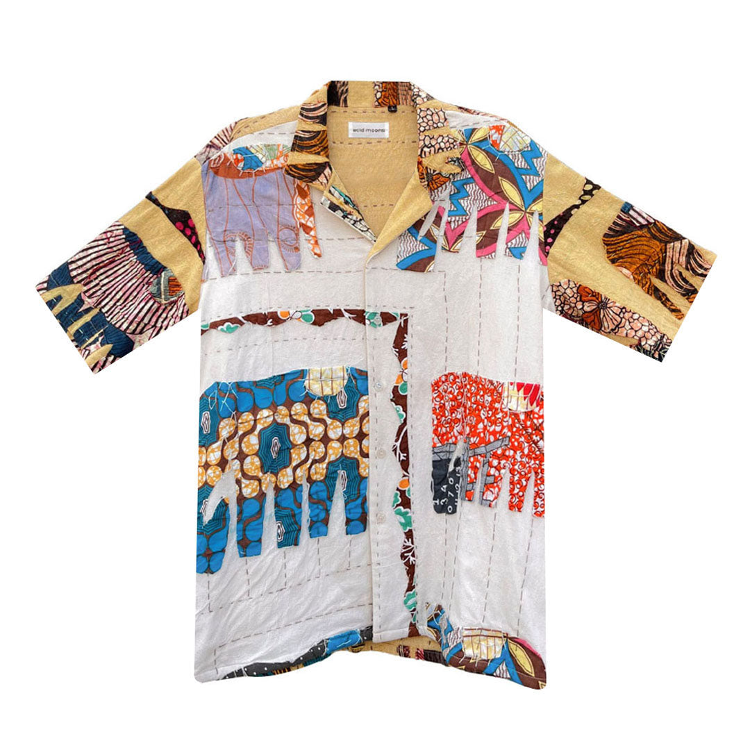 Taj Shirt – Tusker Shirt in 'Kantha Appliqué'