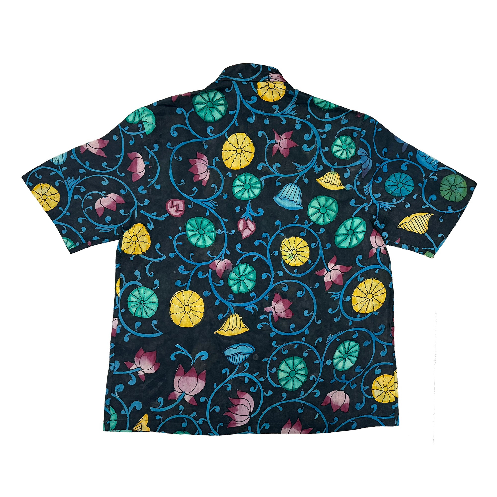 Daftar Shirt – Varanasi Midnight Hand-Painted 'Kalamkari'