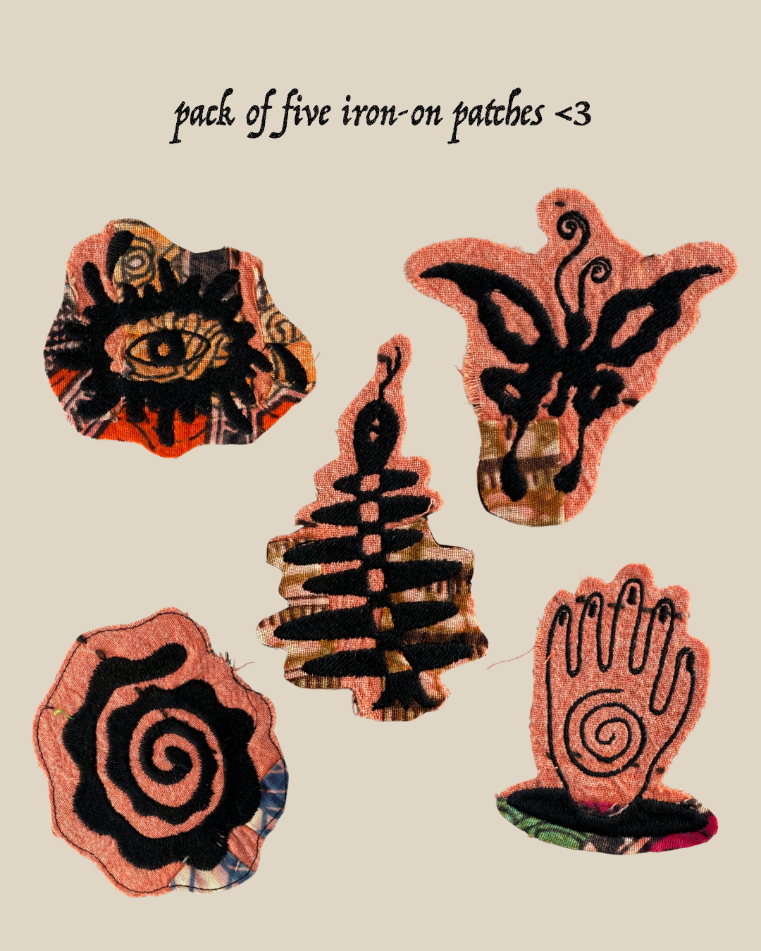 Iron-on patches: Paradise Tender x Acid Moons