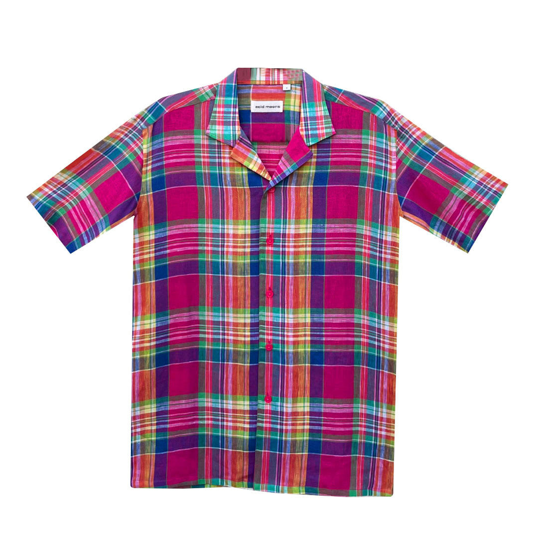 Mellow Scenes Shirt – Lightweight 100% linen, unisex, boxy fit.