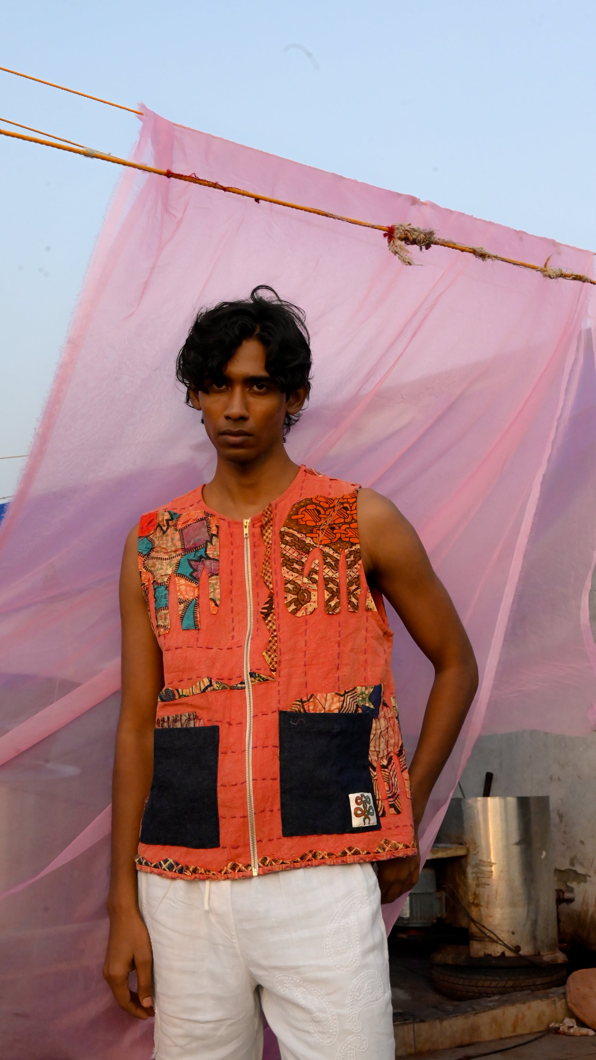 Forest Vest – Tusker in 'Kantha, Appliqué & Denim'