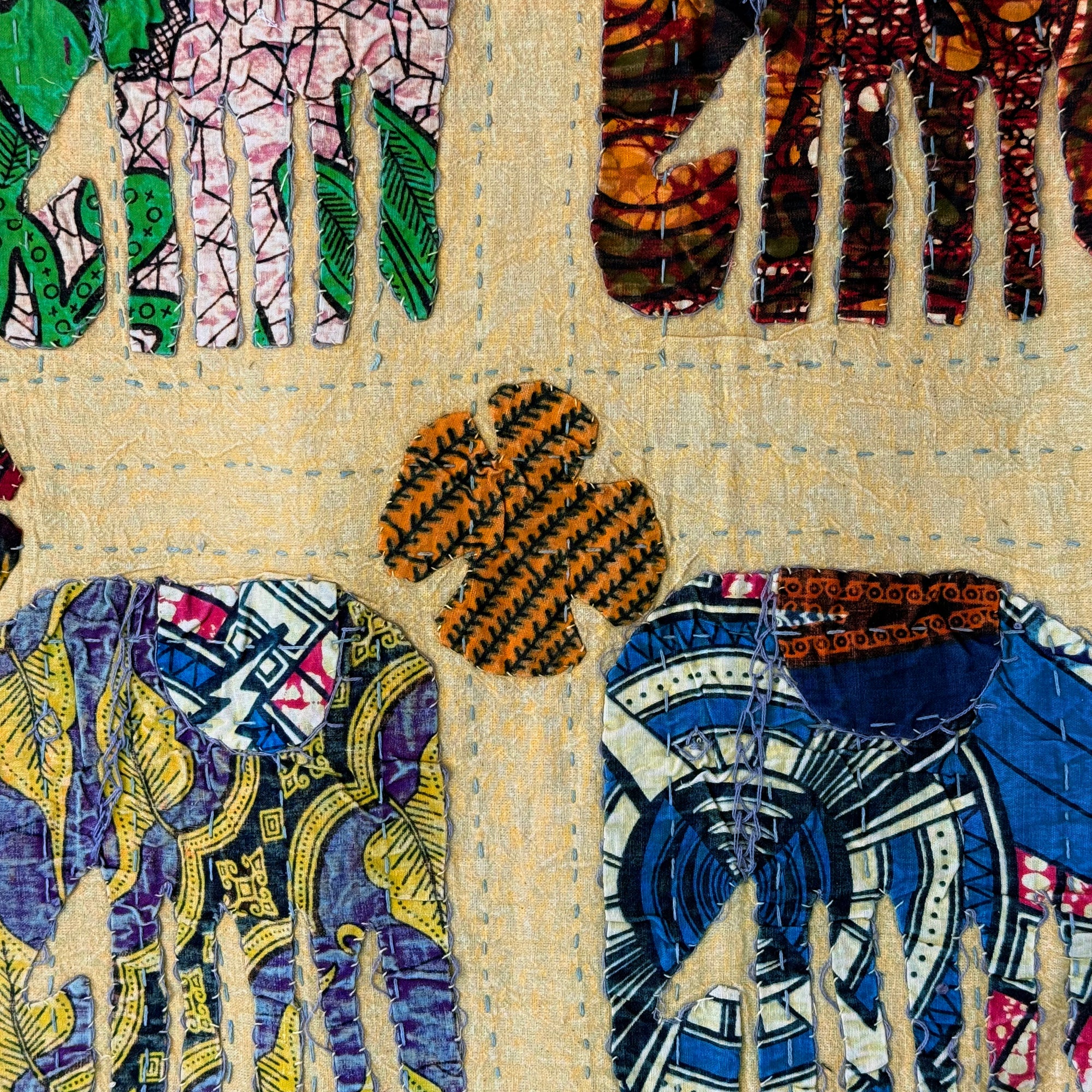 Meditation Shacket – Chola in ' Tusker Kantha Appliqué'